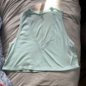 Free People Cropped V-Neck Top